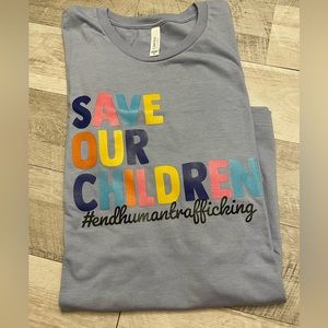 🆕 Size XL Bella Canvas Save our Children T-Shirt